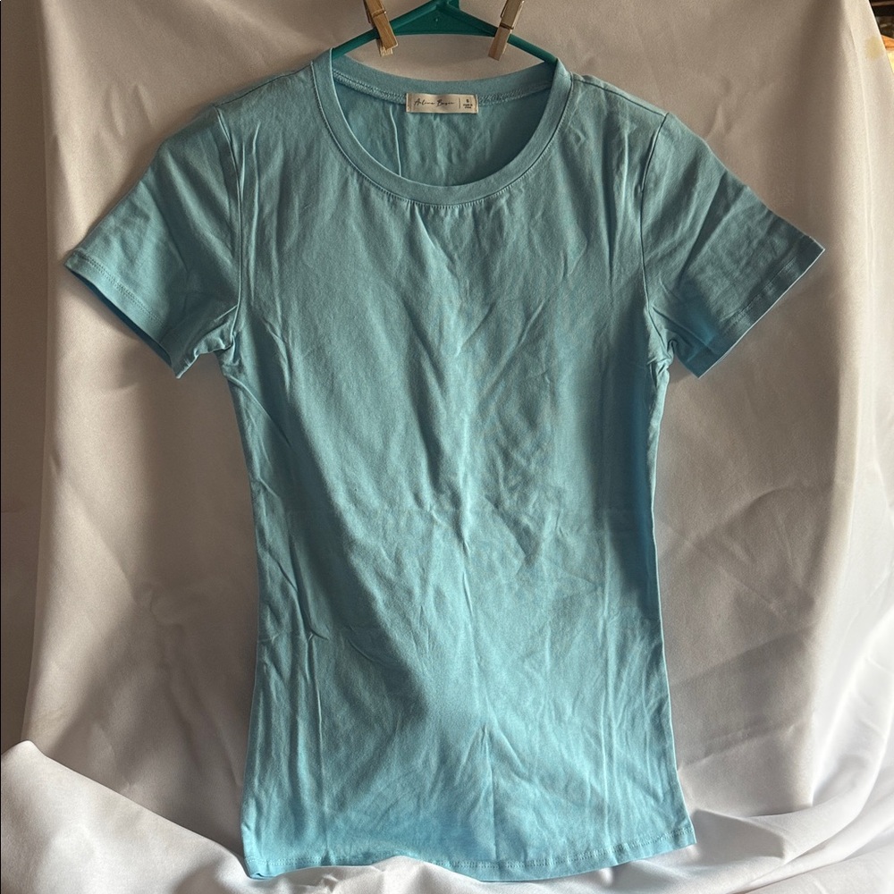 Active Basic Sky Blue Short Sleeve Tee